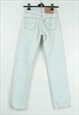 501 W26 L32 STRAIGHT JEANS DENIM TROUSERS BUTTON FLY PANTS