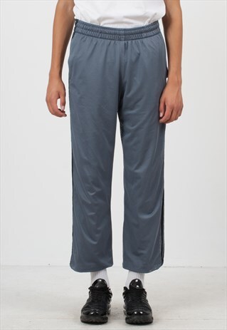 VINTAGE RETRO GREY ADIDAS TRACK BOTTOMS JOGGERS