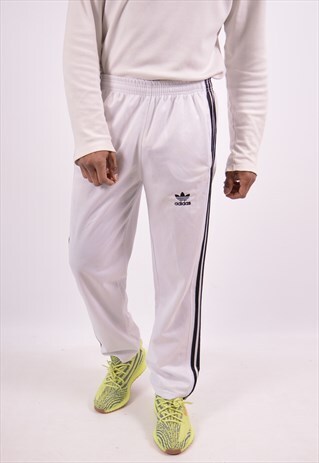 VINTAGE ADIDAS TRACKSUIT TROUSERS WHITE