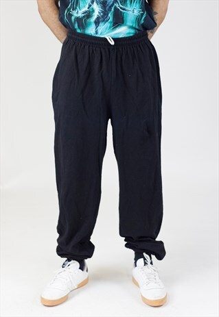 VINTAGE BLACK TRACKSUIT BOTTOMS