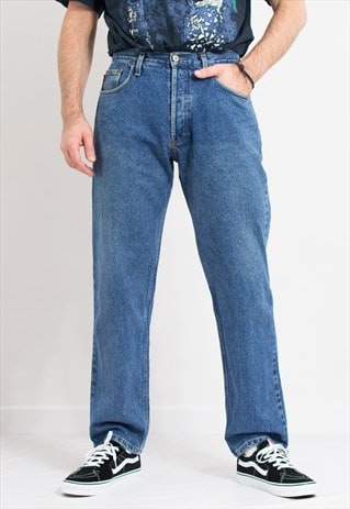 Henry Choice vintage 90s jeans in blue denim