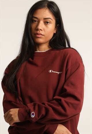 VINTAGE CHAMPION PRINT SPELLOUT SWEATSHIRT
