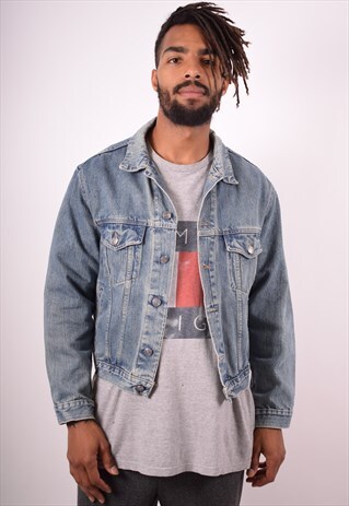 MENS VINTAGE DENIM JACKET MEDIUM BLUE 90S