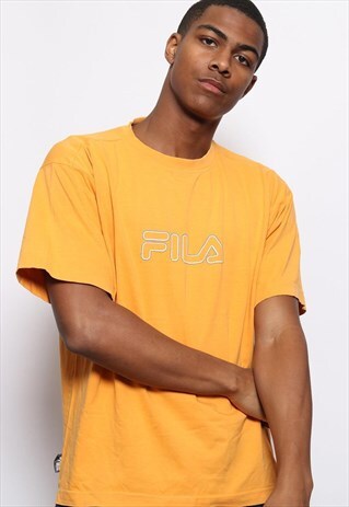 VINTAGE FILA BIG LOGO T-SHIRT ORANGE
