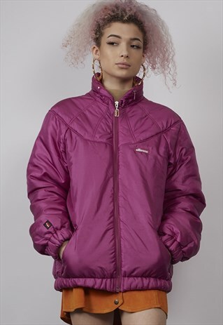 VINTAGE 80'S ELLESSE PINK PADDED JACKET