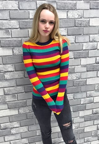 RAINBOW STRIPE JUMPER