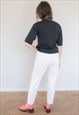 VINTAGE 80'S WHITE TROUSERS