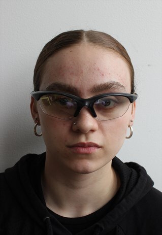 VINTAGE CLEAR SPORT STYLE Y2K STYLE SUNGLASSES