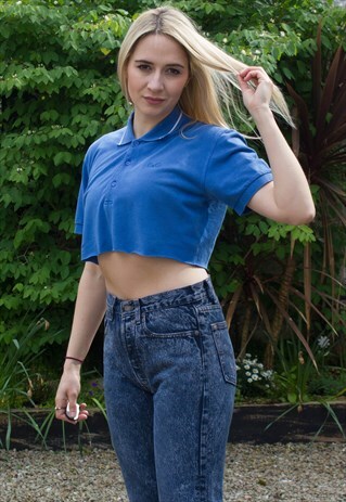 VINTAGE D&G CROPPED POLO SHIRT