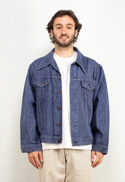 Vintage 70's Men Denim Jacket 