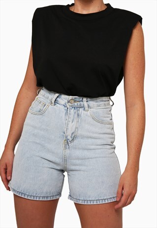 MID LENGTH DENIM SHORTS