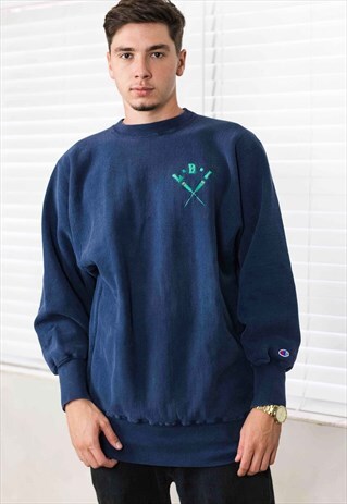 Vintage Champion Reverse Weave Sweatshirt Logo 90s XXL 28.1 | TAGVIN