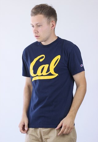 VINTAGE MENS CHAMPION CAL T-SHIRT