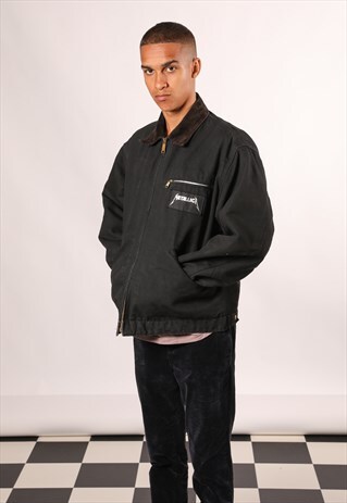 VINTAGE CARHARTT METALLICA EMBROIDERED WORKWEAR JACKET