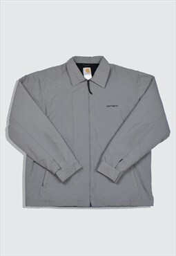Vintage Carhartt Fleece-Lined Harrington Jacket in Grey