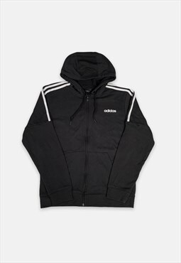 Vintage Adidas black zip hoodie 