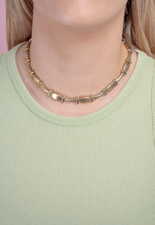 VINTAGE CROSS COLLAR NECKLACE