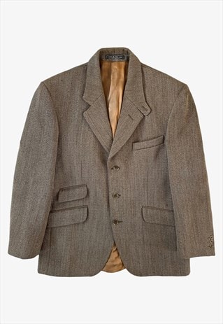 Vintage 80s Men's John G Hardy Pure New Wool Blazer