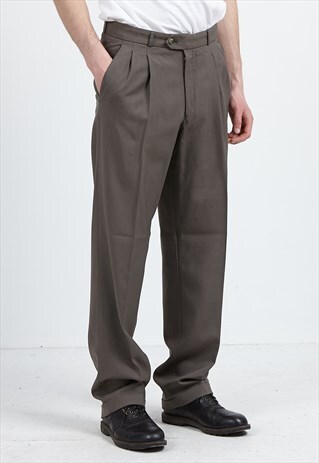 VINTAGE GREY STOCKMANN WOOL TROUSERS BOTTOMS