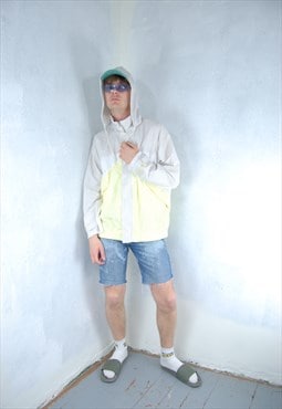 Vintage 90's festival rain baggy light coat bomber jacket