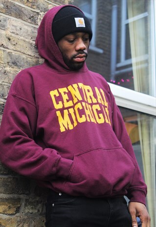 RETRO / 90'S / MAROON HOODIE