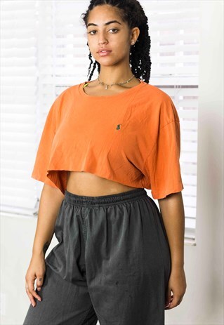 VINTAGE RALPH LAUREN REWORKED CROP TOP LOGO 90S XXL 4.3