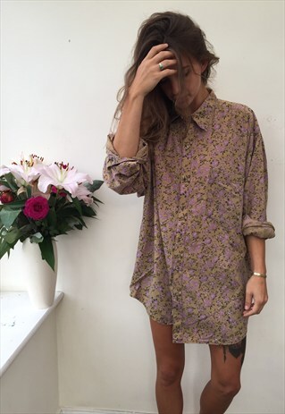 CRAZY PATTERN OVERSIZED UNISEX RETRO VINTAGE FESTIVAL SHIRT