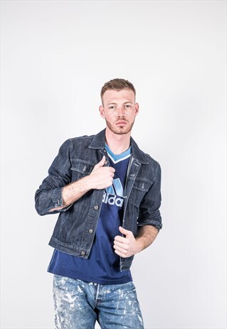 VINTAGE 1990S DARK BLUE DENIM JACKET