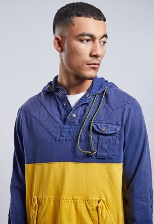VINTAGE RALPH LAUREN BUTTON UP HOODIE