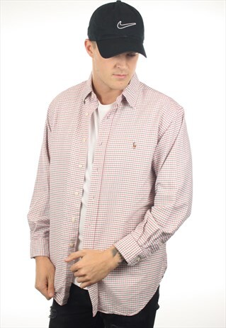 VINTAGE RALPH LAUREN CHECK LONG SLEEVE SHIRT