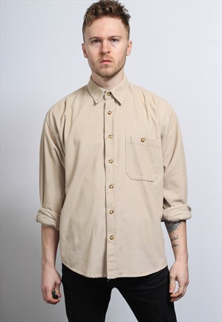 VINTAGE CORDUROY SHIRT BEIGE