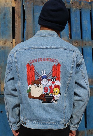 VINTAGE WARNER BROS SAN FRANCISCO DENIM JACKET