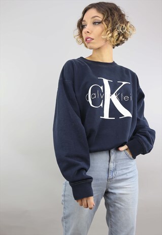 VINTAGE RETRO OVERSIZED CALVIN KLEIN SWEATER SWEATSHIRT
