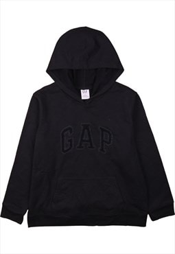 Vintage 90's Gap Hoodie Spellout Black XLarge