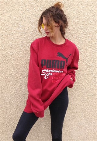 PUMA OVERSIZED RETRO VINTAGE UNISEX JUMPER