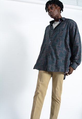 FESTIVAL VINTAGE PATTERNED FESTIVAL SHIRT .