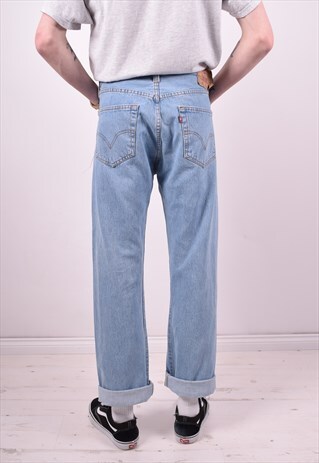 LEVI'S 501 MENS VINTAGE JEANS W36 L32 BLUE 90'S