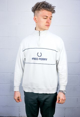 VINTAGE FRED PERRY 1/4 ZIP SWEATSHIRT