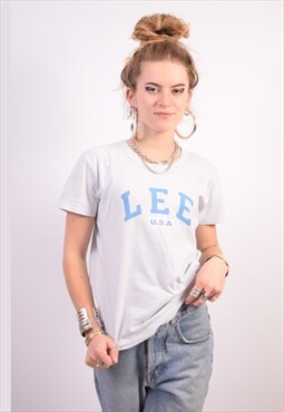 Vintage Lee Lee USA T-Shirt Top Blue
