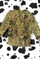 VINTAGE 80S COLOURFUL FLORAL FLOWERY FLOWERS SHIRT BLOUSE 14