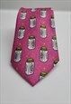 SPICE JARS PATTERN TIES IN PINK COLOR