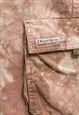 TIE DYE CARGO SHORTS REWORKED IN BROWN