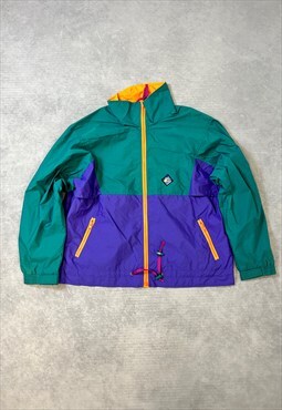 Woolrich Jacket Funky Zip Up Rain Coat with Logo