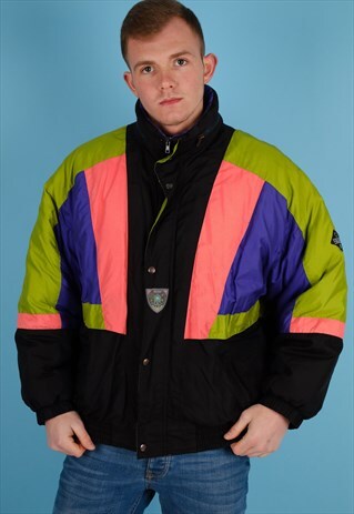 VINTAGE SKI JACKET IN MULTI NJ708