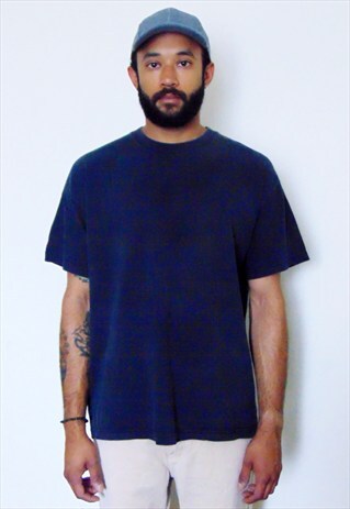 90S CLASSIC SPORTSWEAR FADED BLACK SHORT SLEEVE TEE LARGE