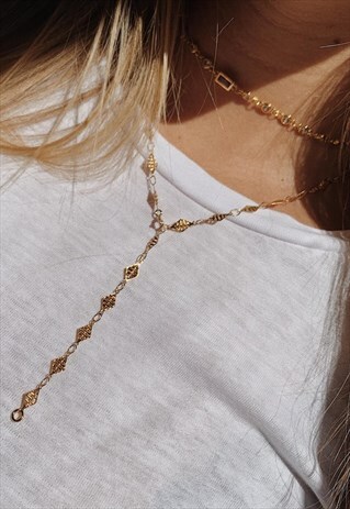 RHOMBUS CHAIN NECKLACE
