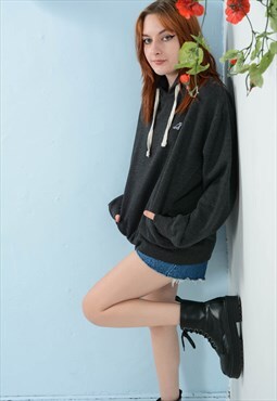Vintage Kangol 90s Hoodie Grey Unisex Size M