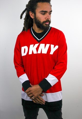 VINTAGE DKNY LONG SLEEVE JERSEY T-SHIRT