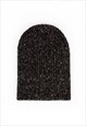 HAND KNITTED STYLE BEANIE FISHERMAN HAT CUTE KNIT ECO GREY