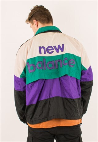 VINTAGE 90S NEW BALANCE WINDBREAKER JACKET XL
